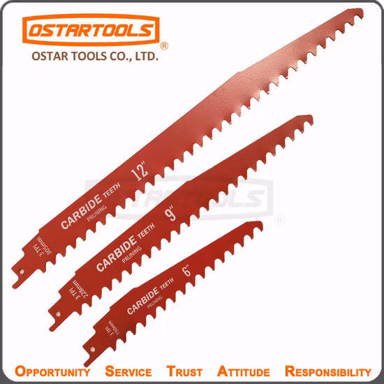 Carbide Tipped Reciprocating Saw Blades for Cutting Nail Embedded Wood