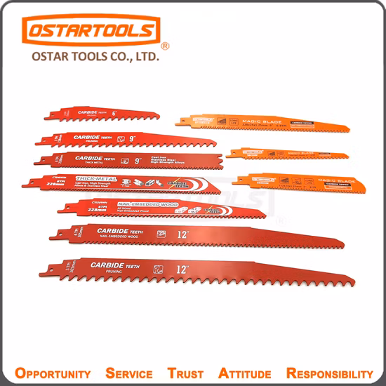 12inch (305mm) X 6tpi Reciprocating Saw Blades Cutting Nails in Wood and Wooden Pallets
